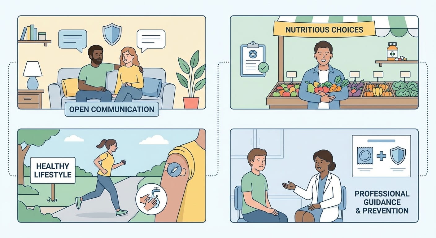 پیشگیری از عفونت‌های مقاربتی با سبک زندگی سالم: راهکارهای عملی برای کاهش ریسک در روابط جنسی